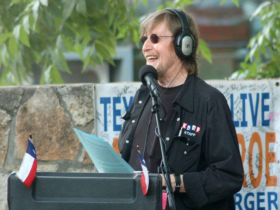 Larry Monroe of KDRP speaking a public event