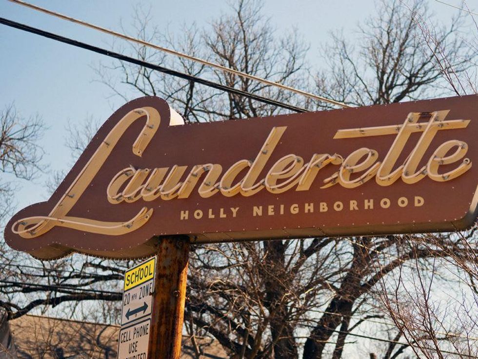 Launderette sign