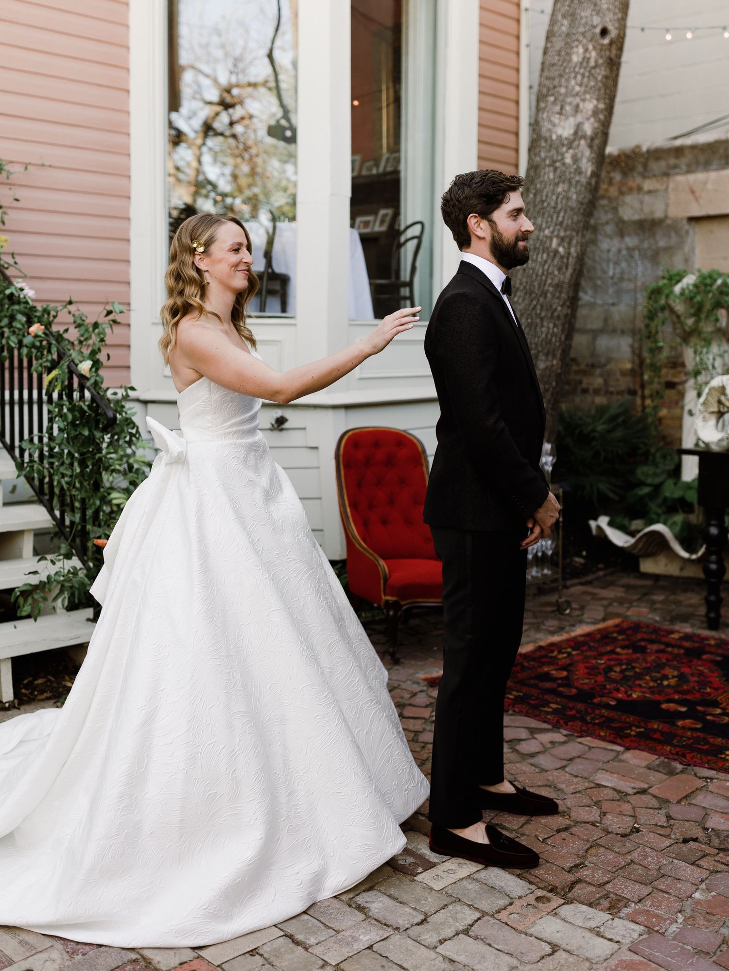 Lauren and Matthew Taylor Crawford wedding Justine's Secret House