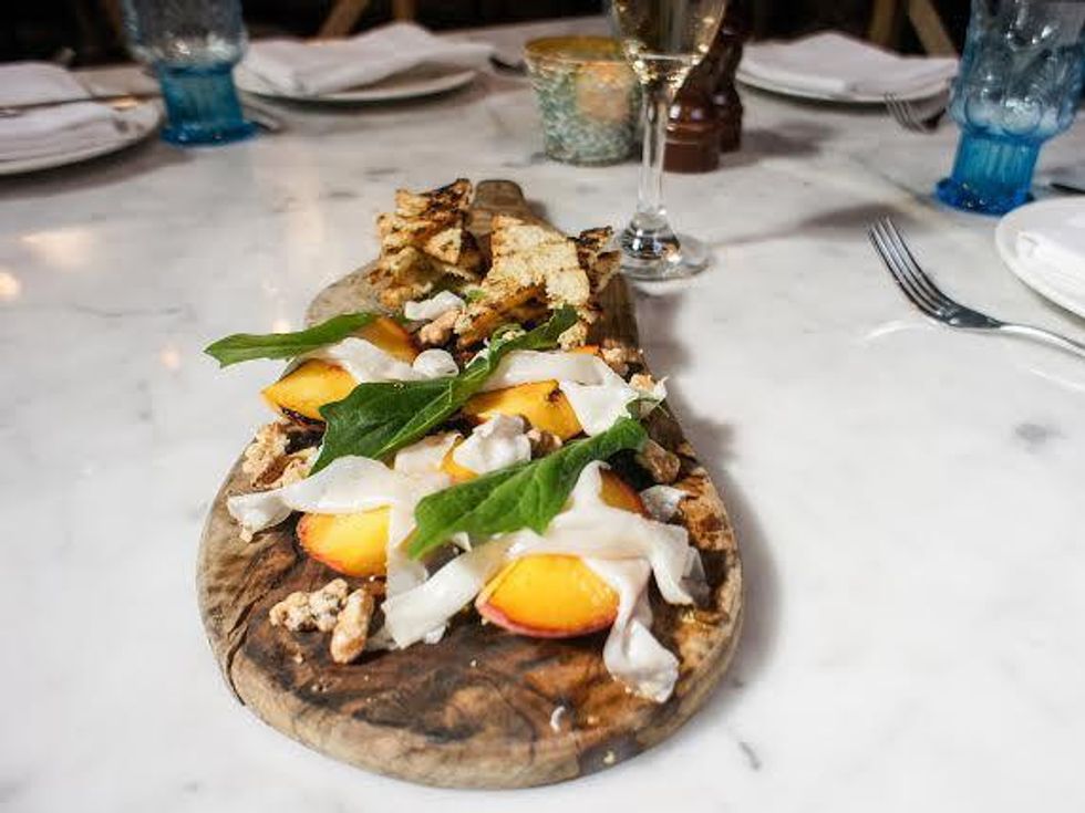 laV peaches and walnuts