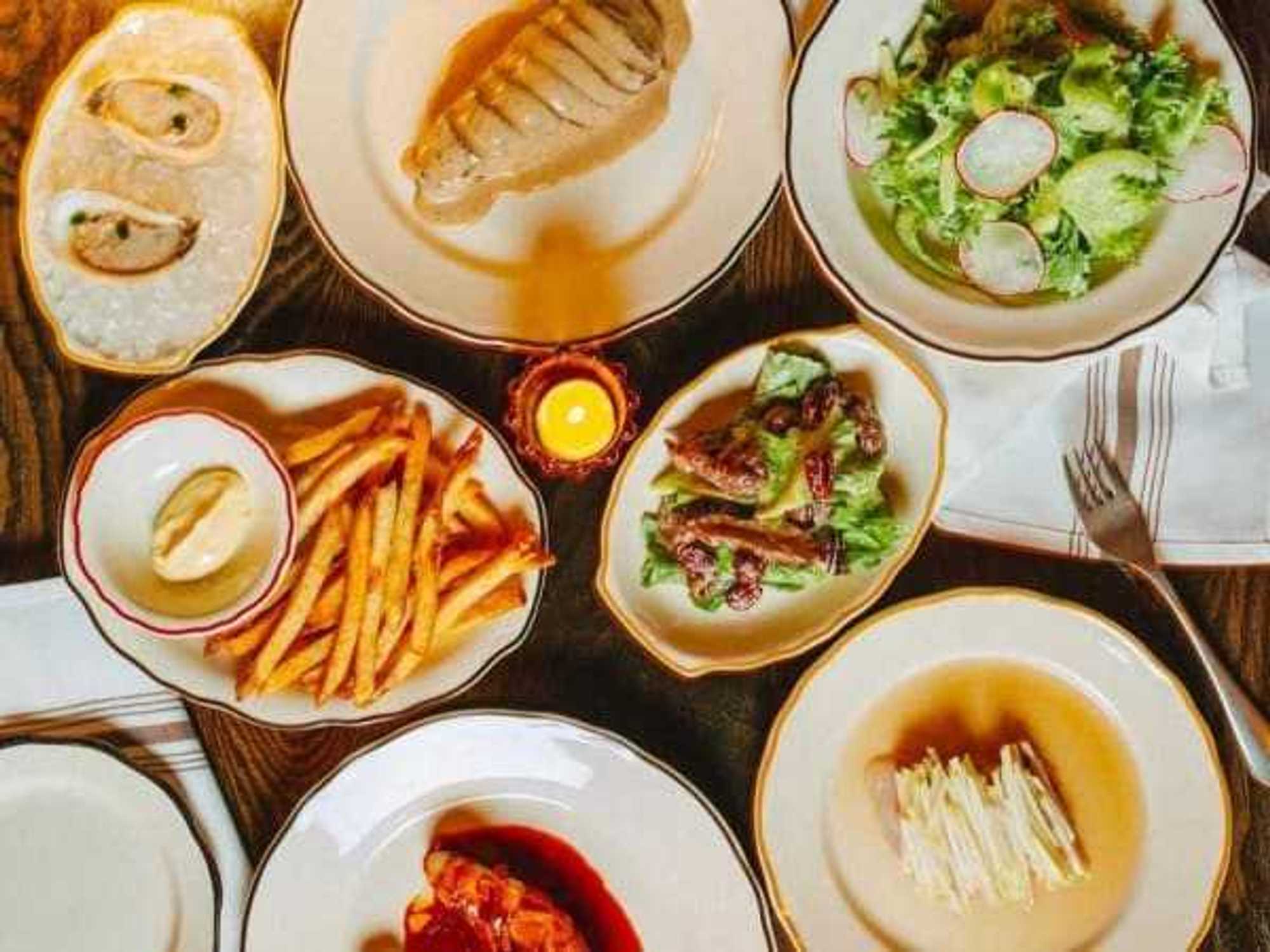Le Calamar dishes