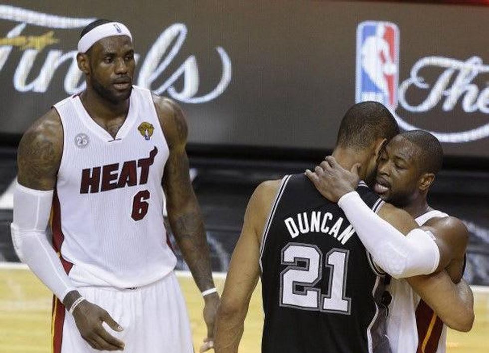 Lebron James, Tim Duncan, Dwayne Wade