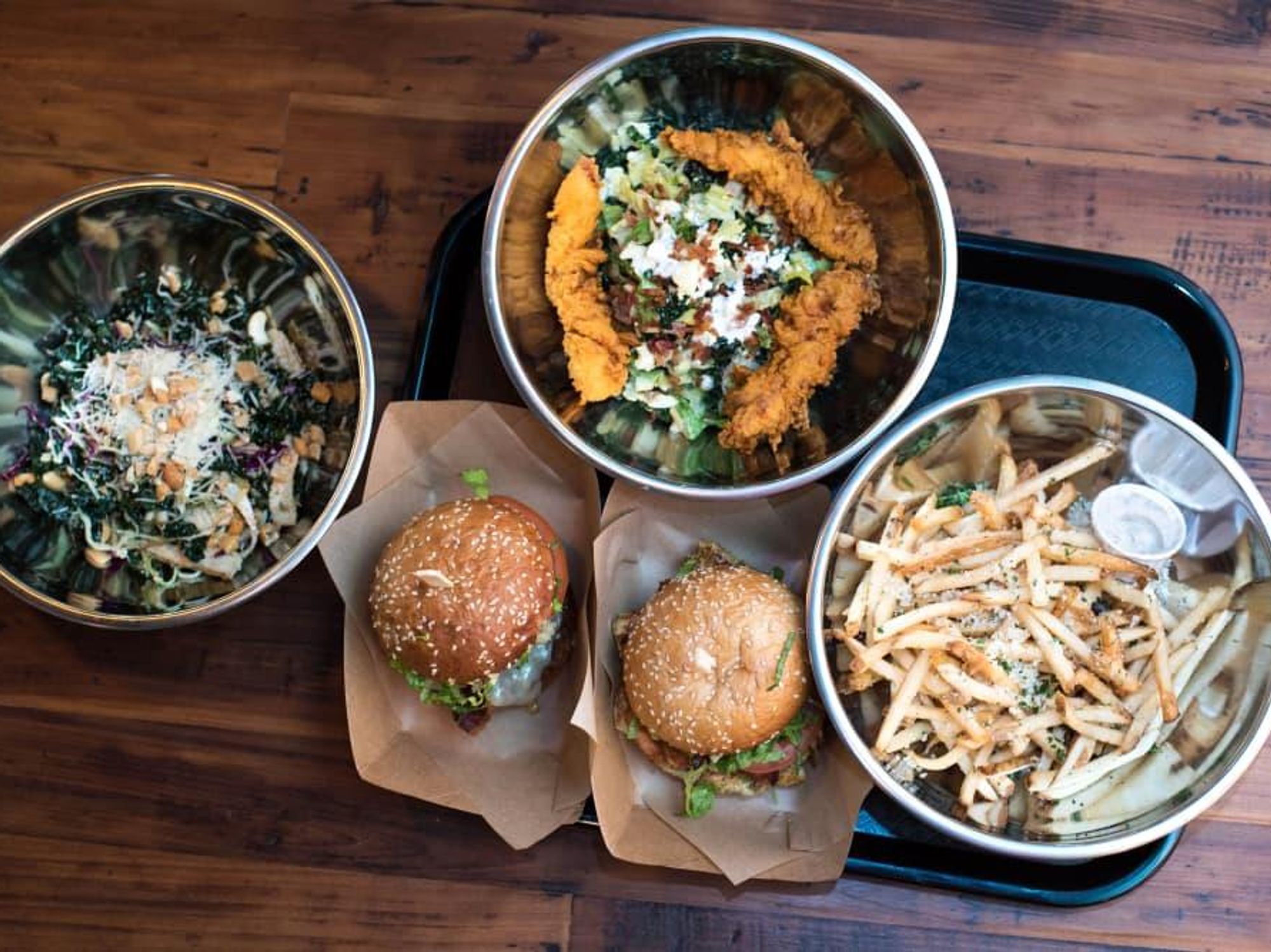 Lil'doddy Austin burger overhead