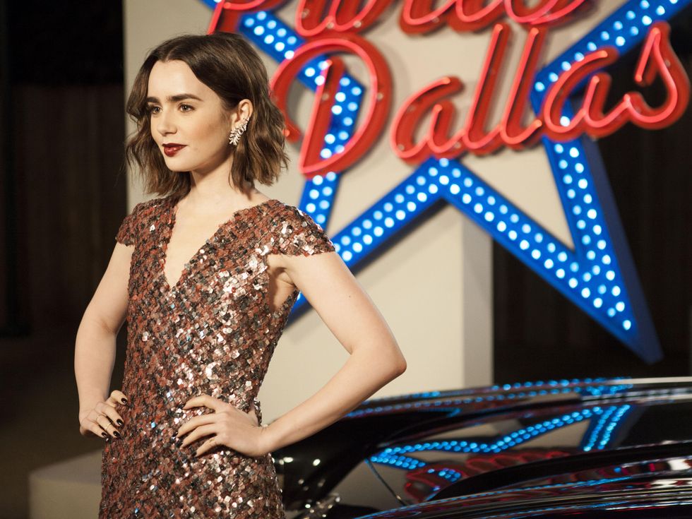 Lily Collins at Chanel Metiers d'Art in Dallas