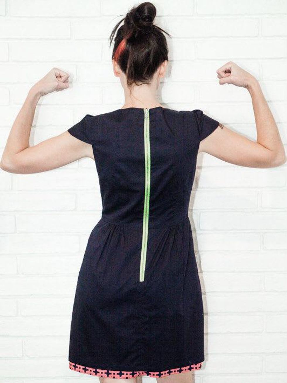 Little Day Dresses reversible dress with contrast zipper