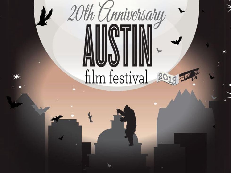 Logo for 20th Austin Film Festival AFF with silhouette of King Kong