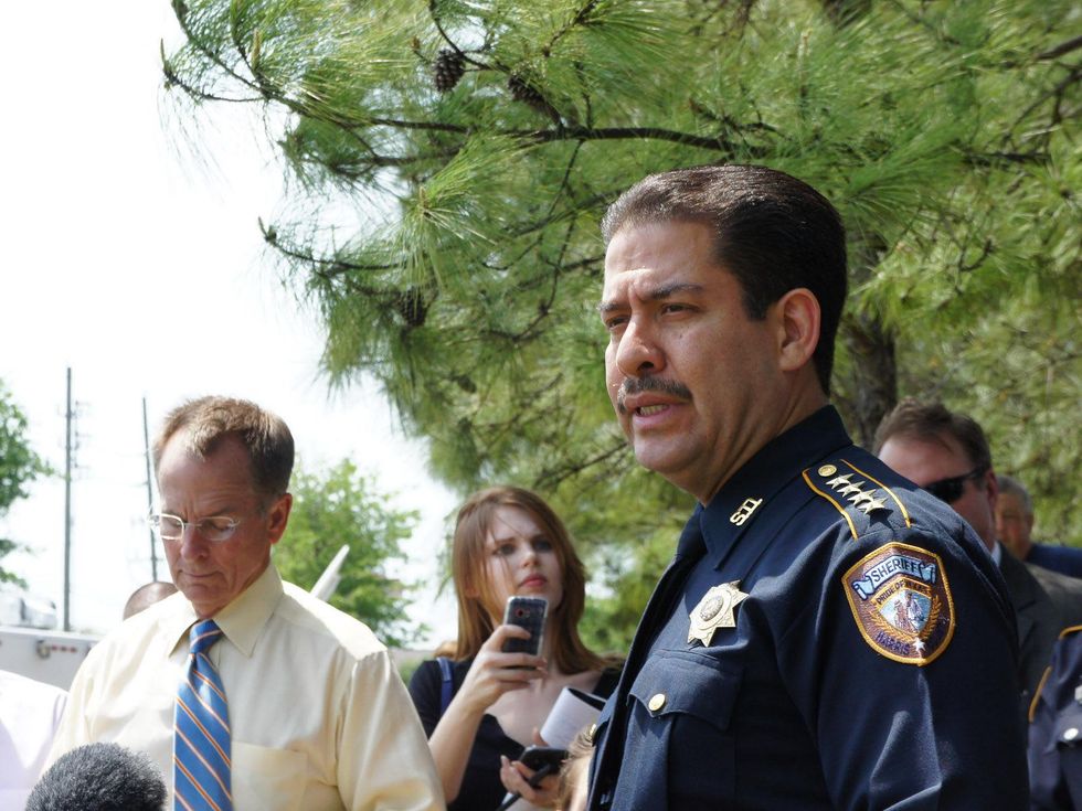 Lone Star College Cy-Fair press conference, April 2013, Adrian Garcia