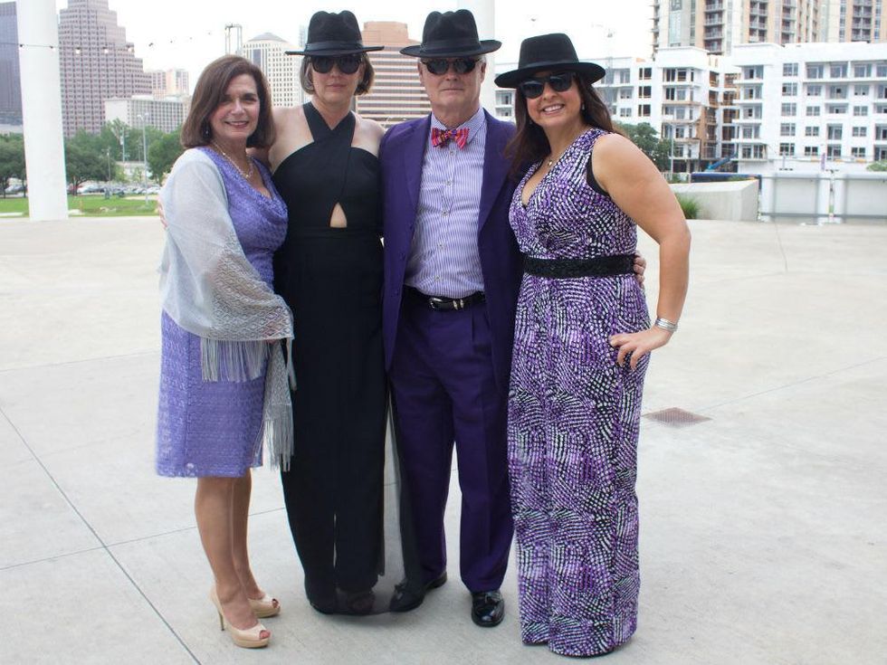 Long Center_Purple Party 7__Rose Betty Williams_Felicia and Craig Hester_Teresa Aita_2015