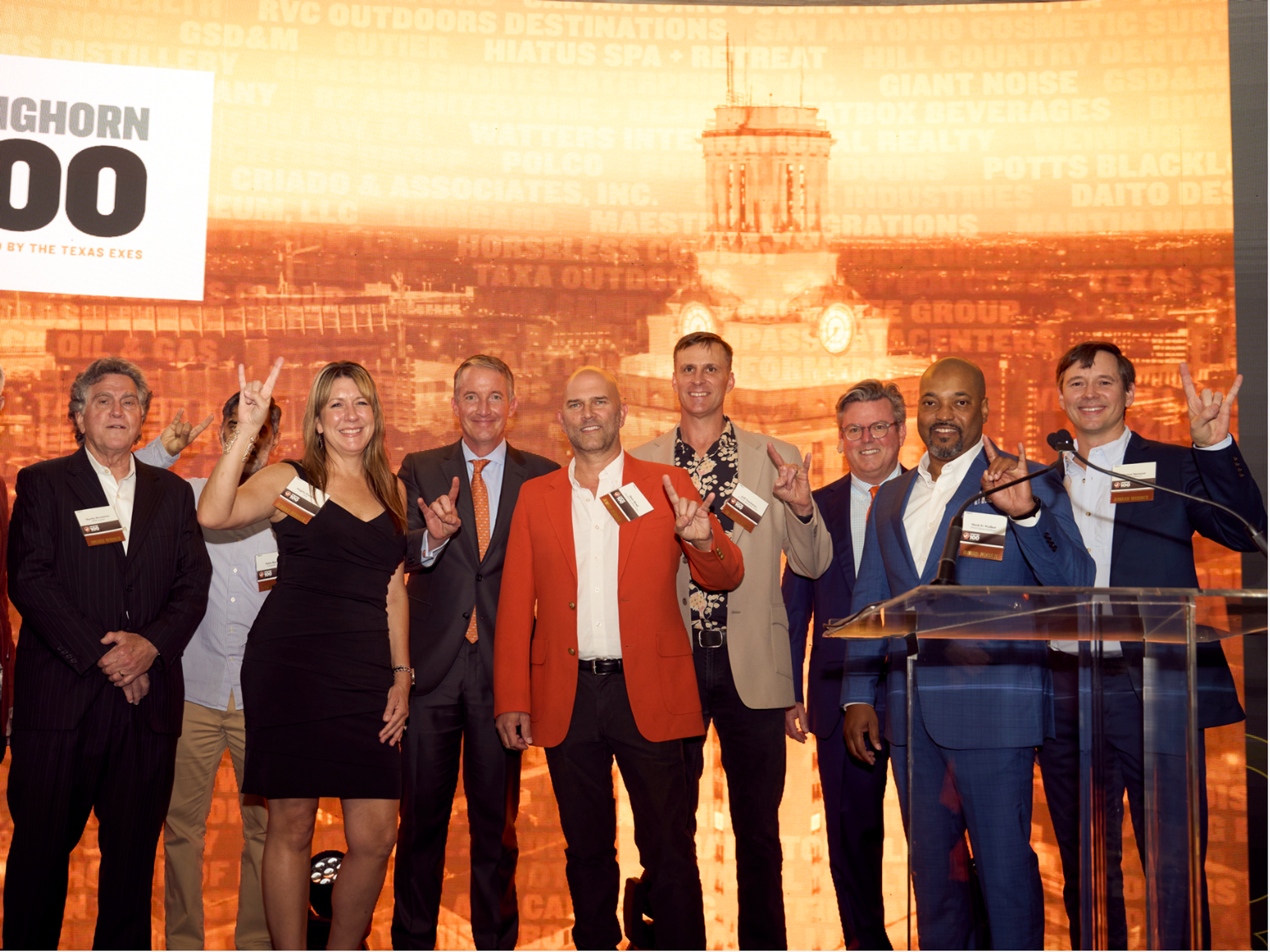 Longhorn 100 award ceremony