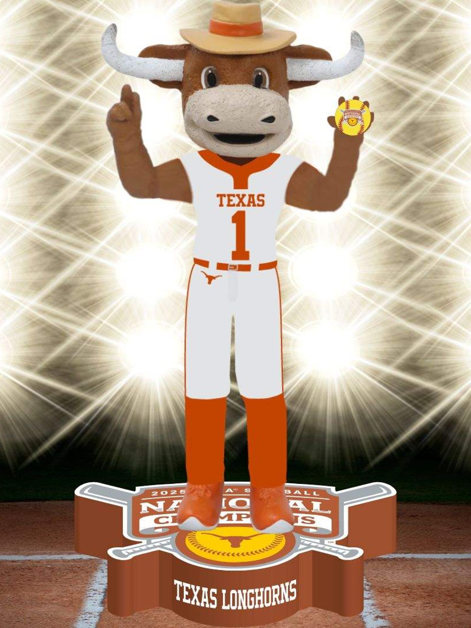 Longhorns softball bobblehead