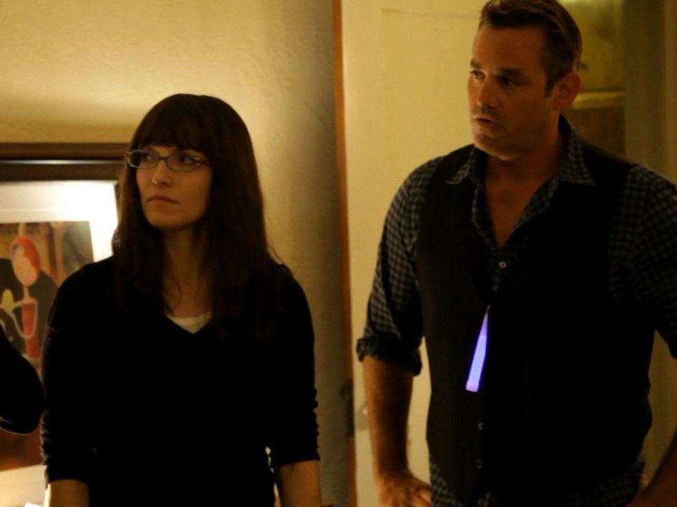 Lorene Scafaria and Nicholas Brendon in Coherence
