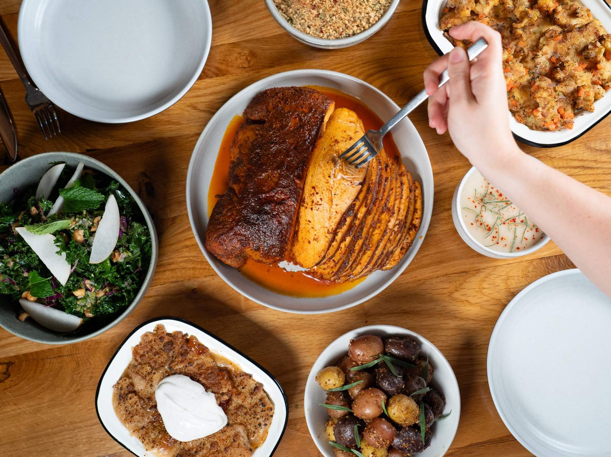 Loro Thanksgiving spread