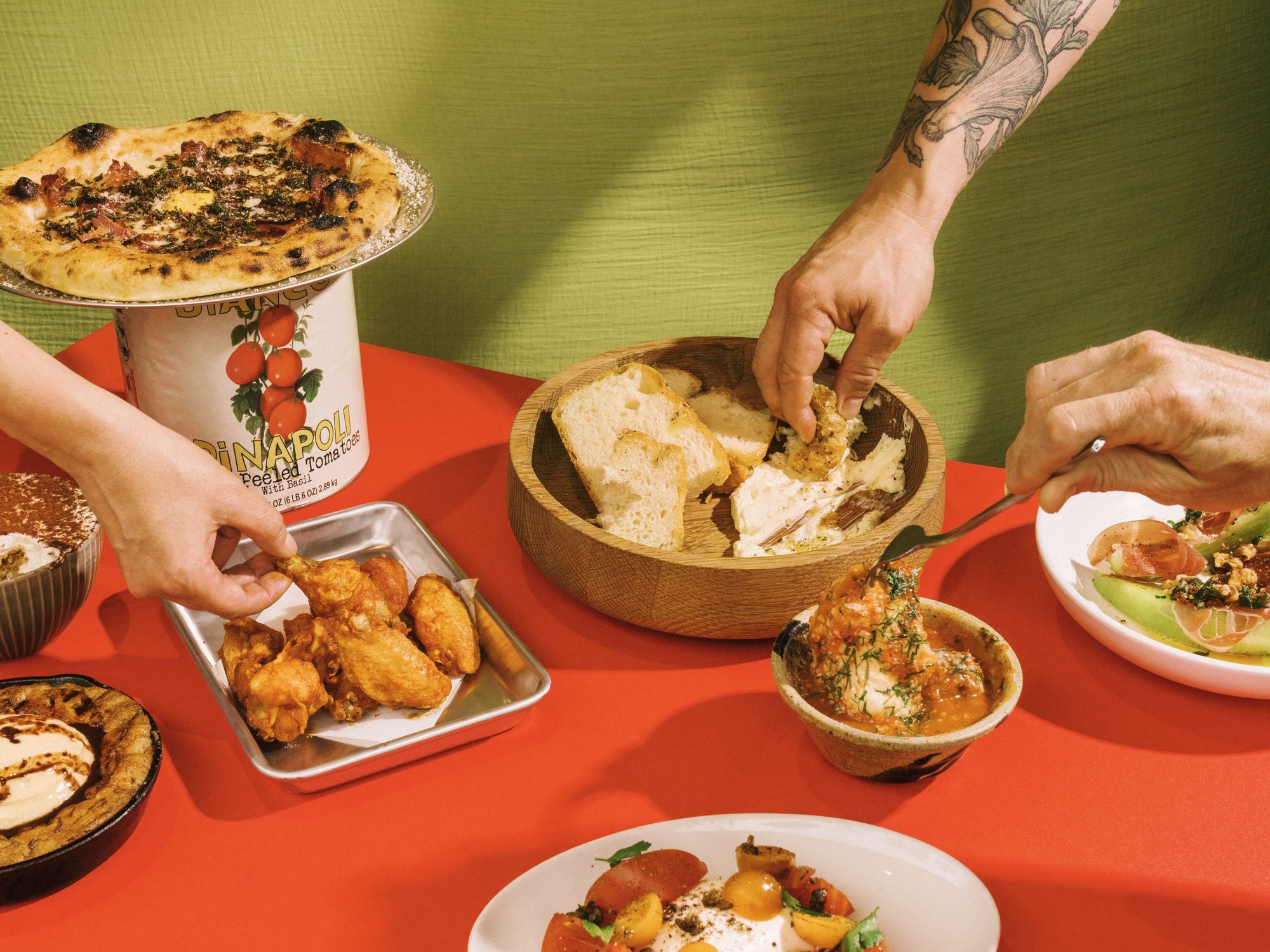 Loudmouth pizza Austin dishes