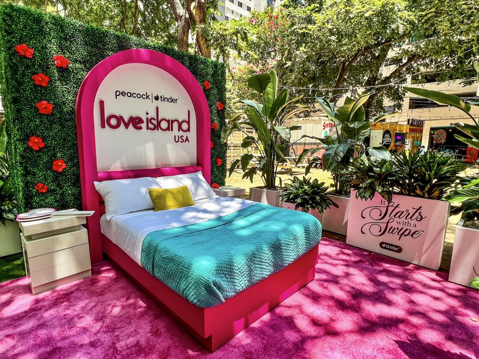 Love Island Villa Bedroom Photo Op