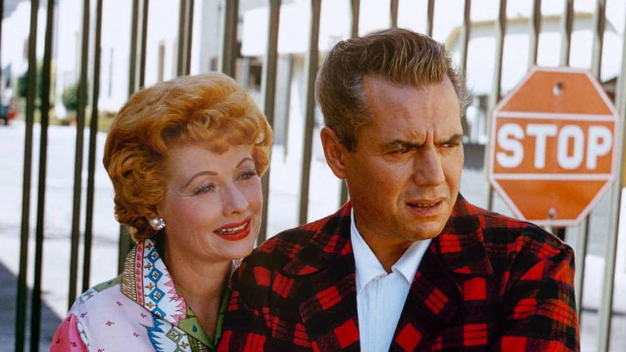 Lucille Ball and Desi Arnaz in Lucy and Desi