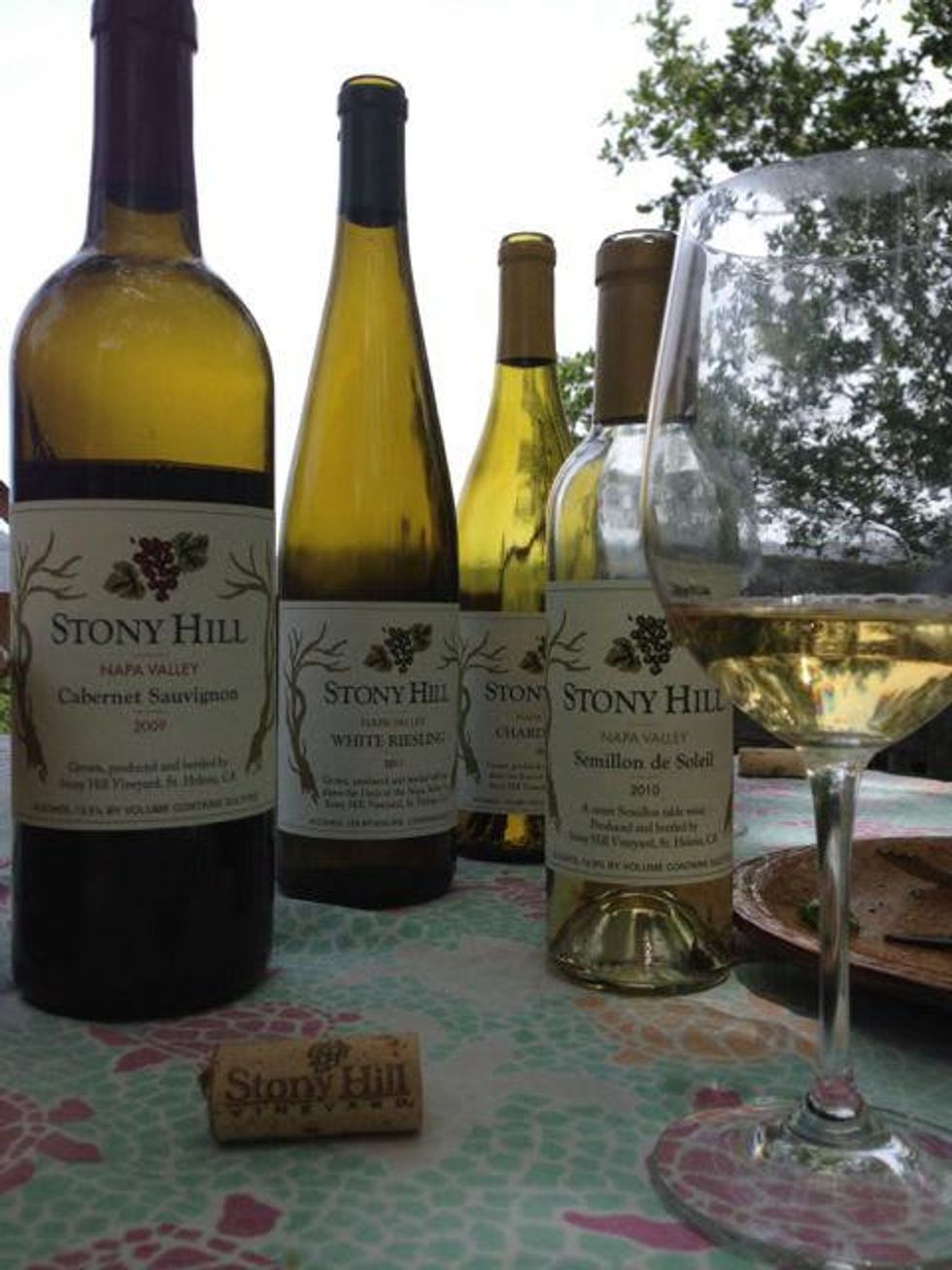 Lunch Al Fresco at Stony Hill Vineyards