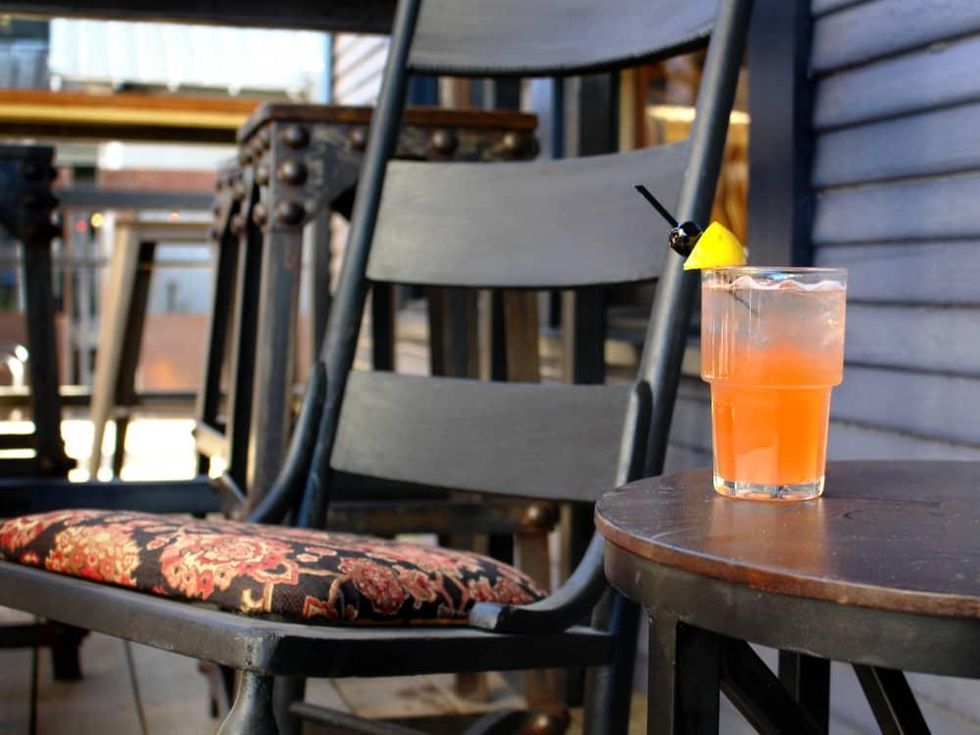 Lustre Pearl Rainey March 2016 cocktail drink rocking chair