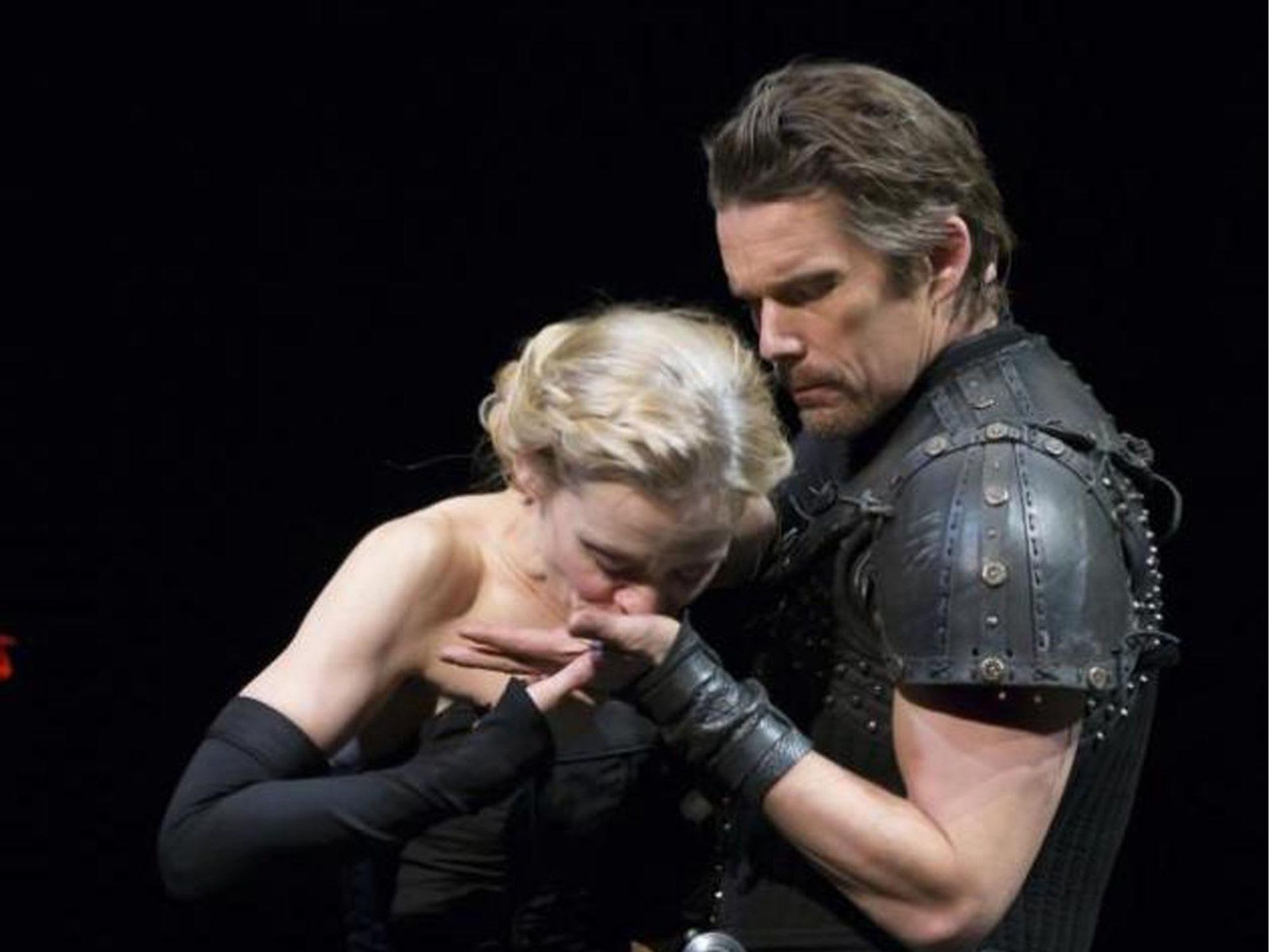 Macbeth on Broadway with Ethan Hawke and witch