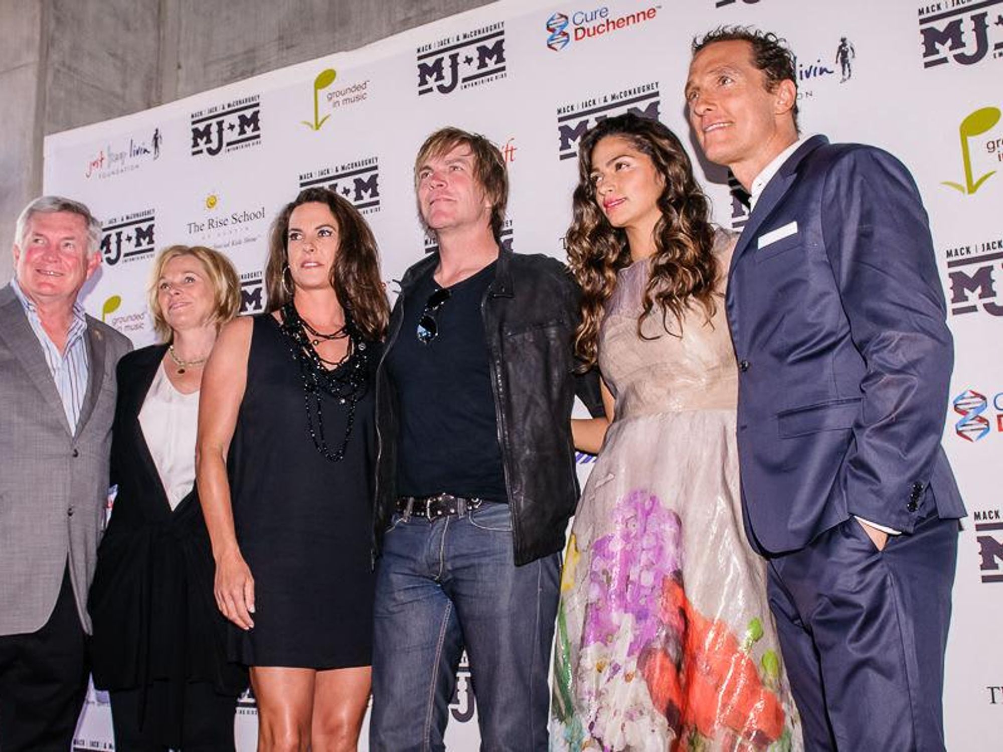 Mack Jack McConaughey benefit with hosts and their wives