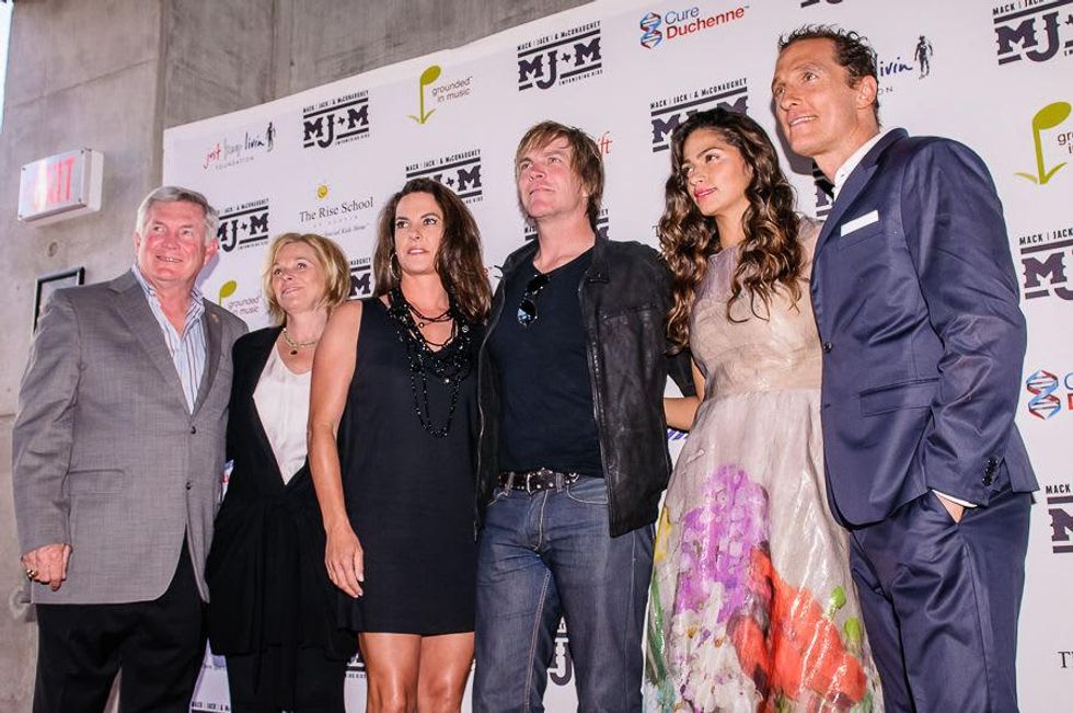 Mack Jack McConaughey benefit with hosts and their wives