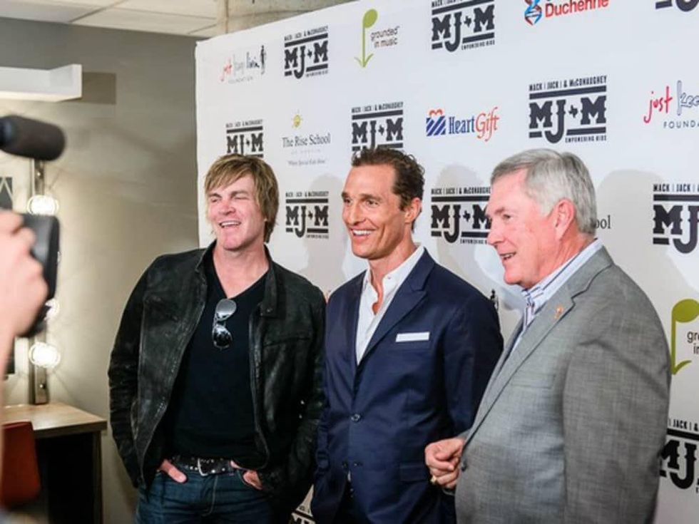 Mack Jack McConaughey benefit with Jack Ingram and Matthew McConaughey