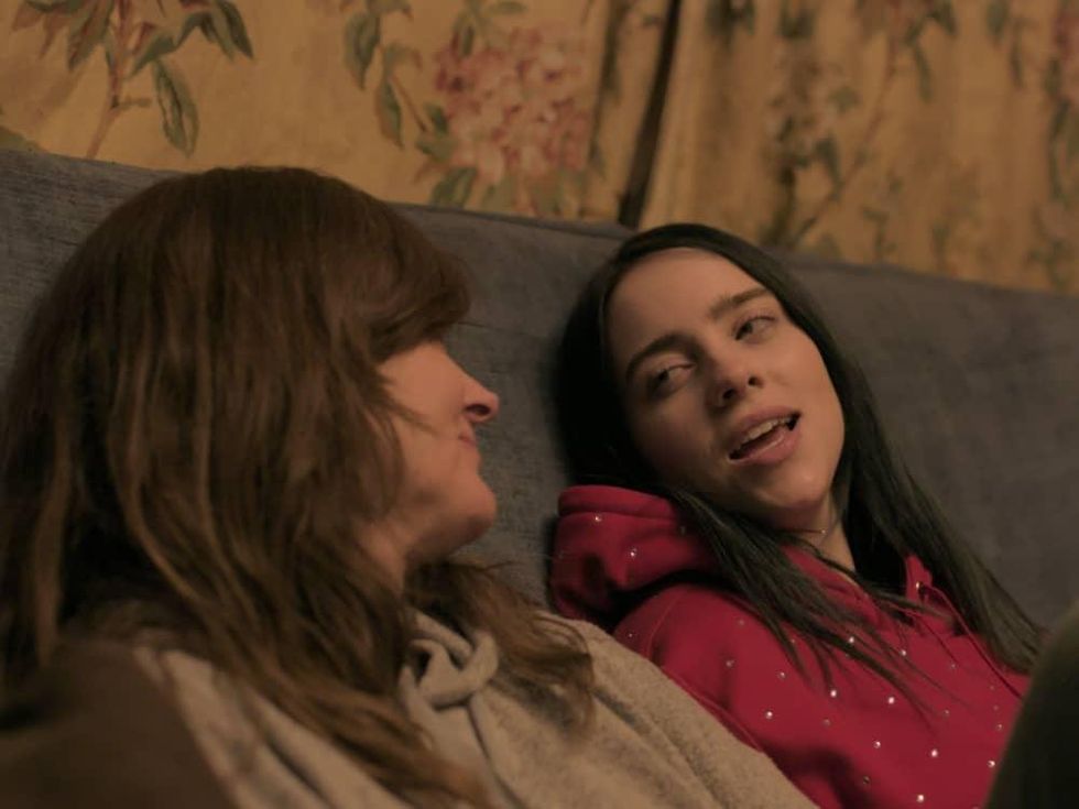Maggie Baird and Billie Eilish in Billie Eilish: The World's a Little Blurry