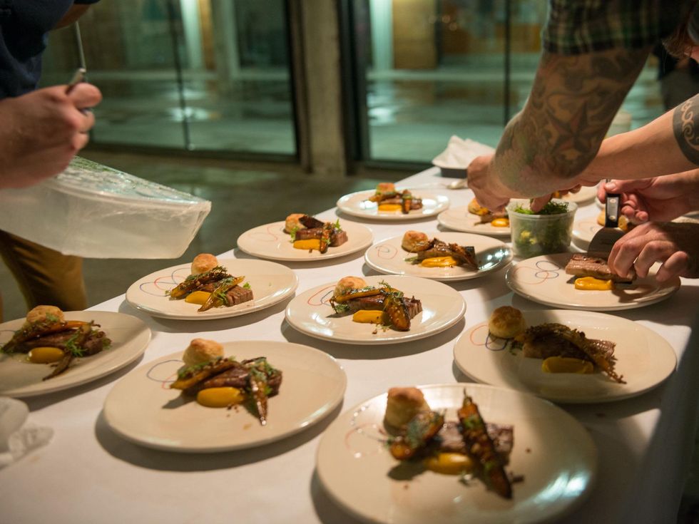 Make Eat Drink in Austin Lamb Belly on McKerley Plate