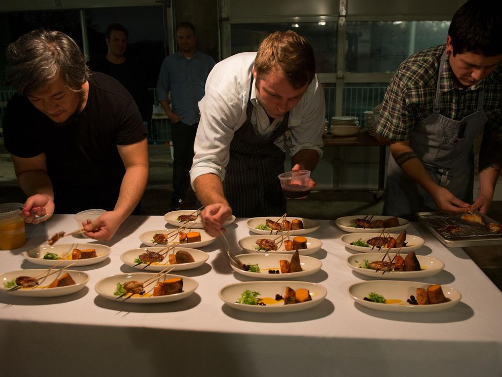 Make Eat Drink in Austin Shion Michael Zach Hanson Plating On Kreeger