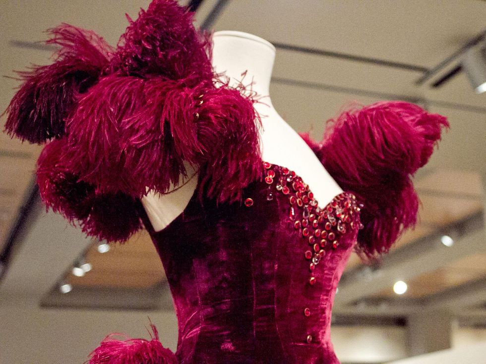 Making of Gone With the Wind at Harry Ransom Center Scarlett O'Hara Red Velvet Ball Gown