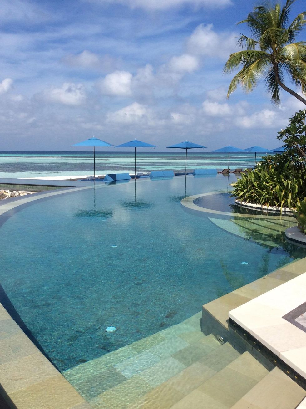 Maldives hotel swimming pool