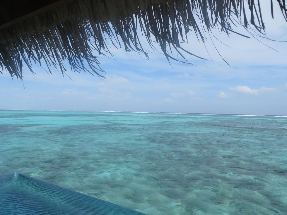 Maldives view from bungalow