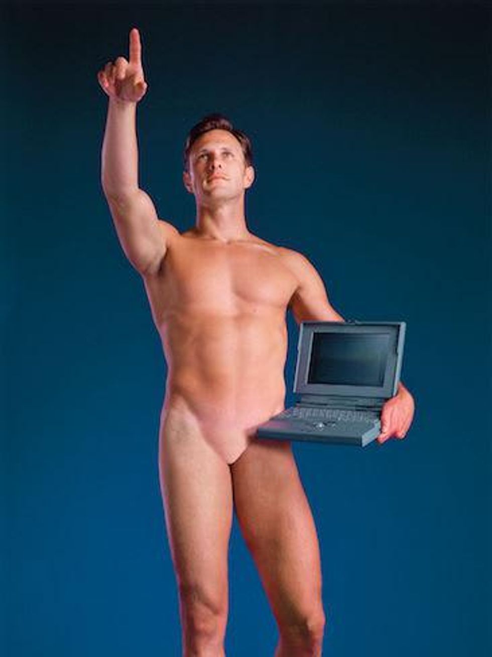 Man with a Computer Print, Blanton Museum of Art