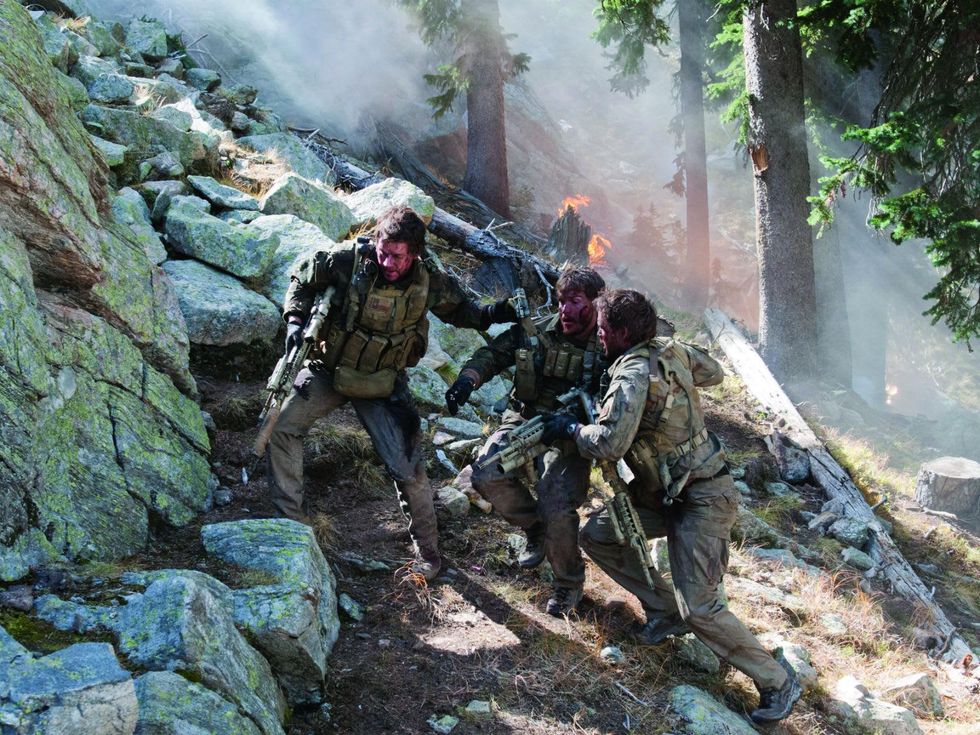 Mark Wahlberg, Emile Hirsch and Taylor Kitsch in Lone Survivor