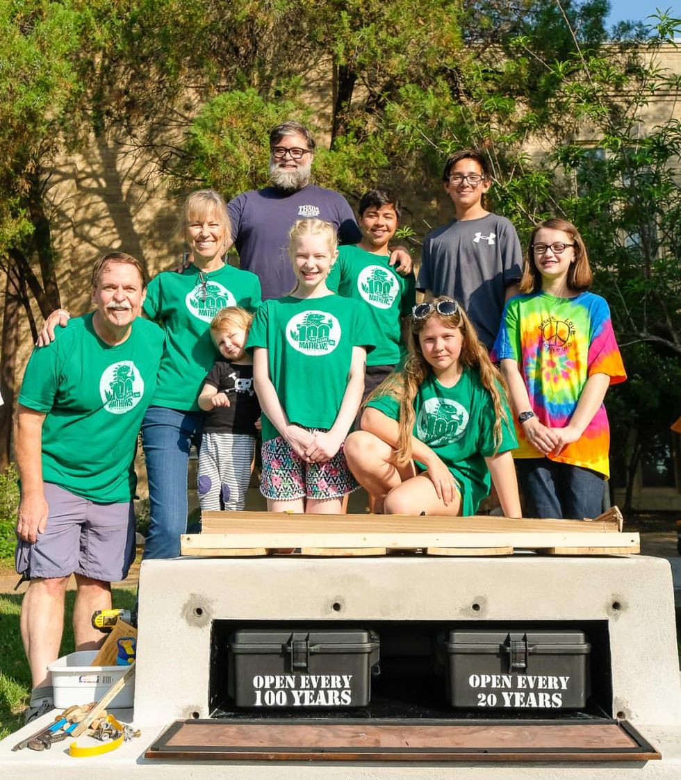 Mathews Elementary time capsule