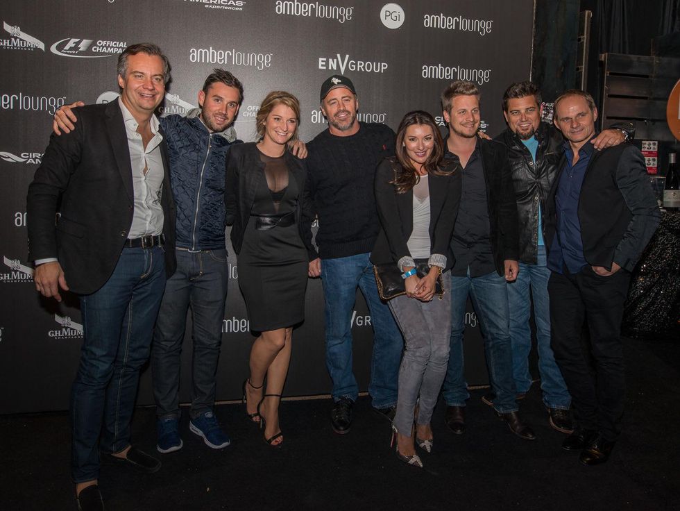 Matt LeBlanc Amber Lounge F1 Austin
