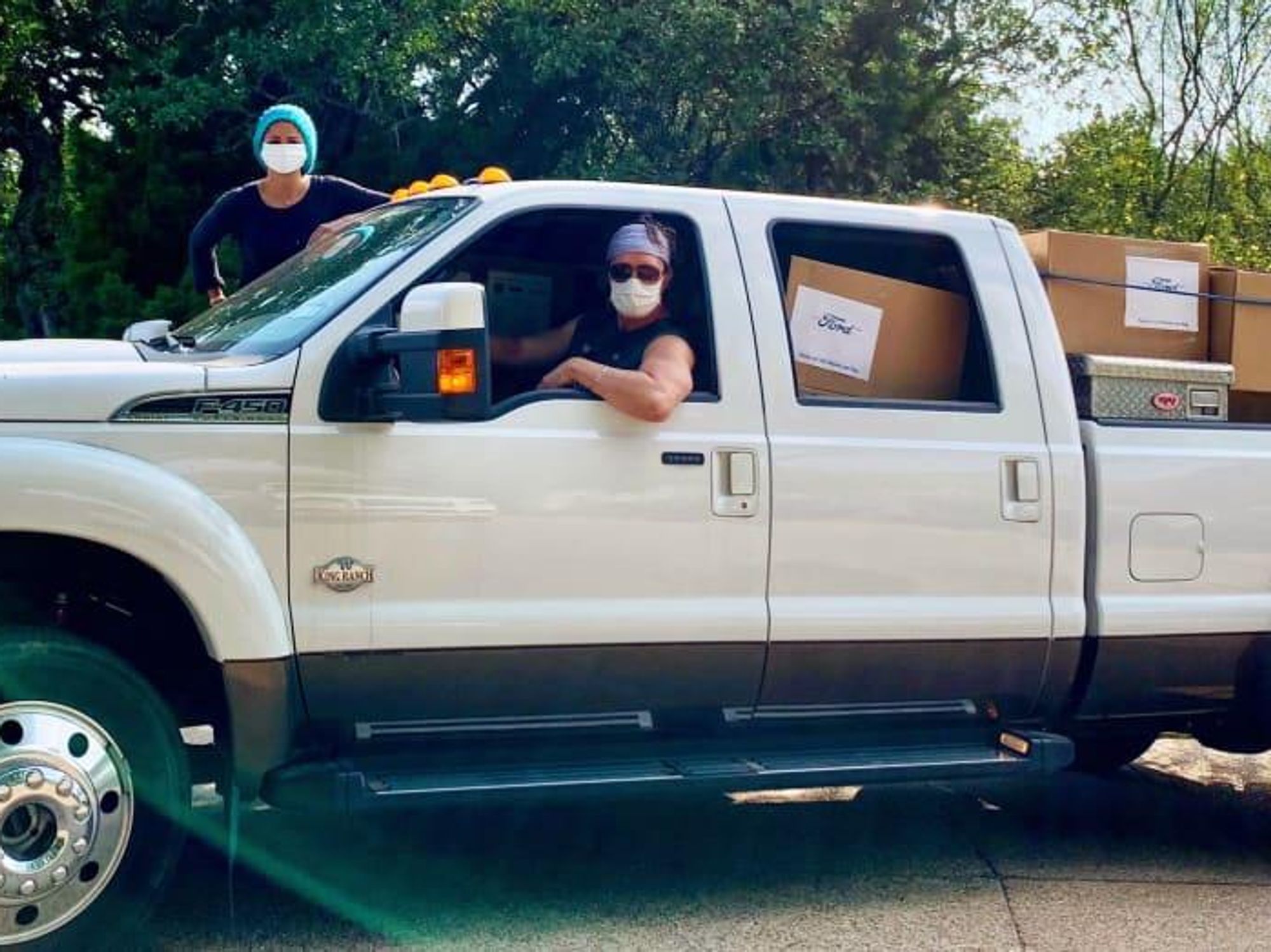 Matthew McConaughey Camila Alves face masks