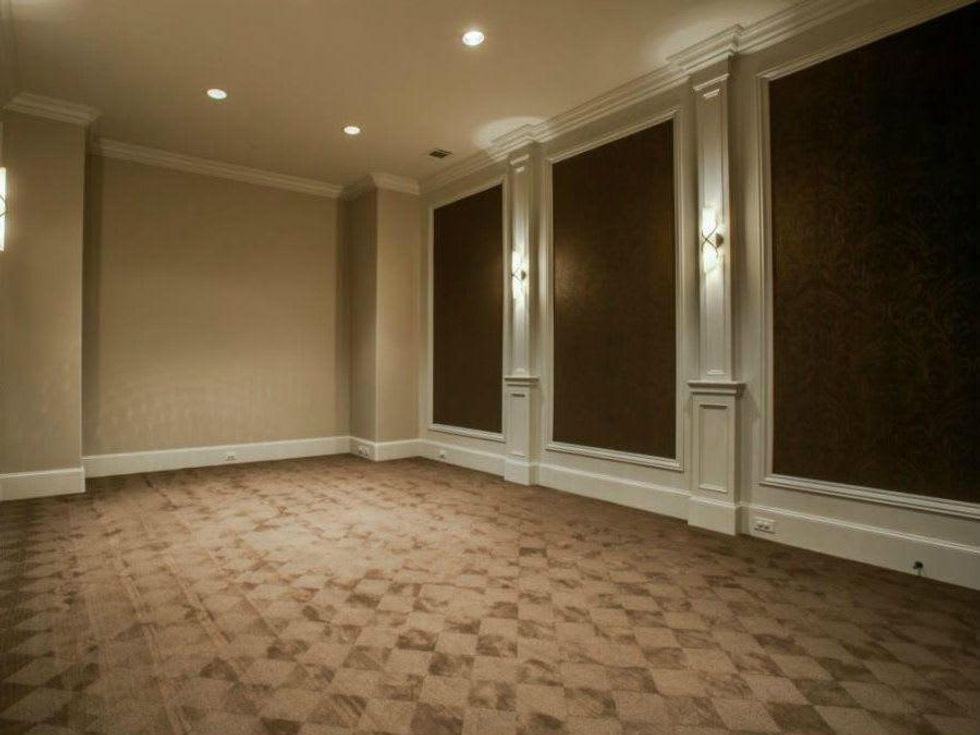 Media room at 4436 Brookview in Dallas