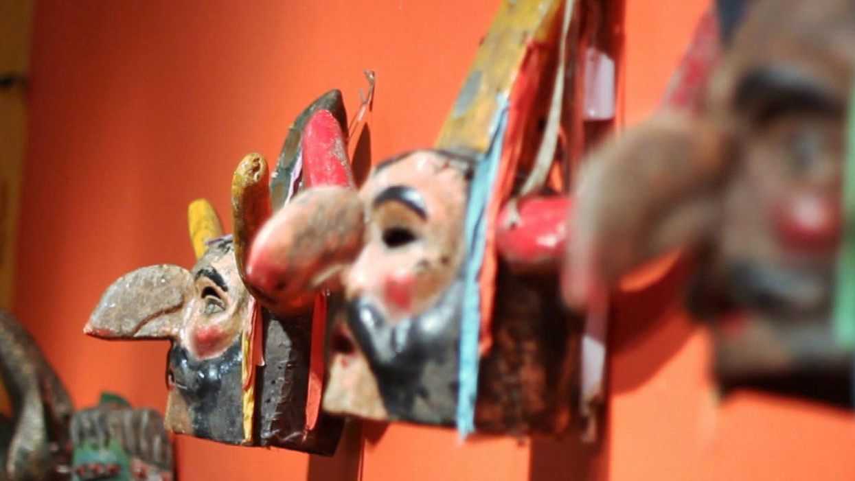 Mexican masks Mexic-Arte Spring Exhibit