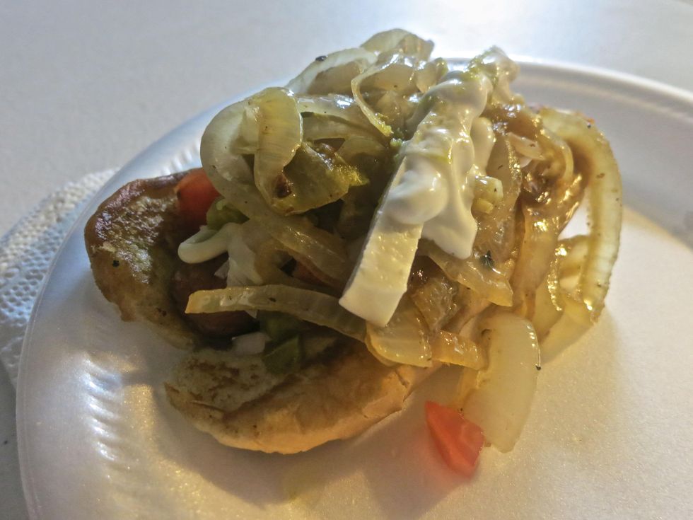 Mexican style hot dog