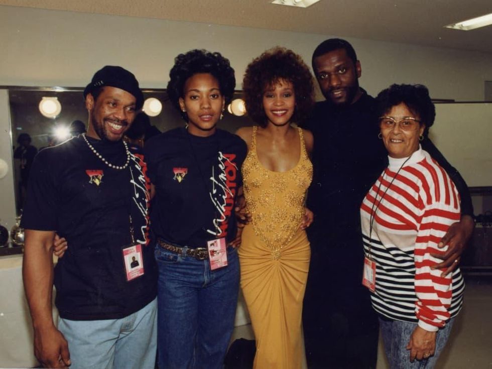 Michael Houston, Robyn Crawford, Whitney Houston, Gary Houston, and Ellen "Aunt Bae" White in Whitney