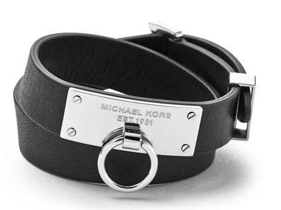 Michael Kors leather wrap bracelet