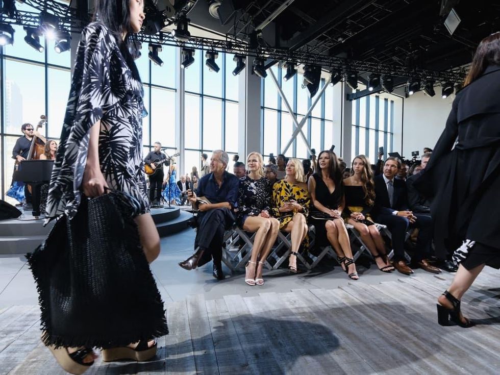 Michael Kors spring 2018, Nicole Kidman,Sara Bareilles Naomi Watts, Catherine Zeta Jones