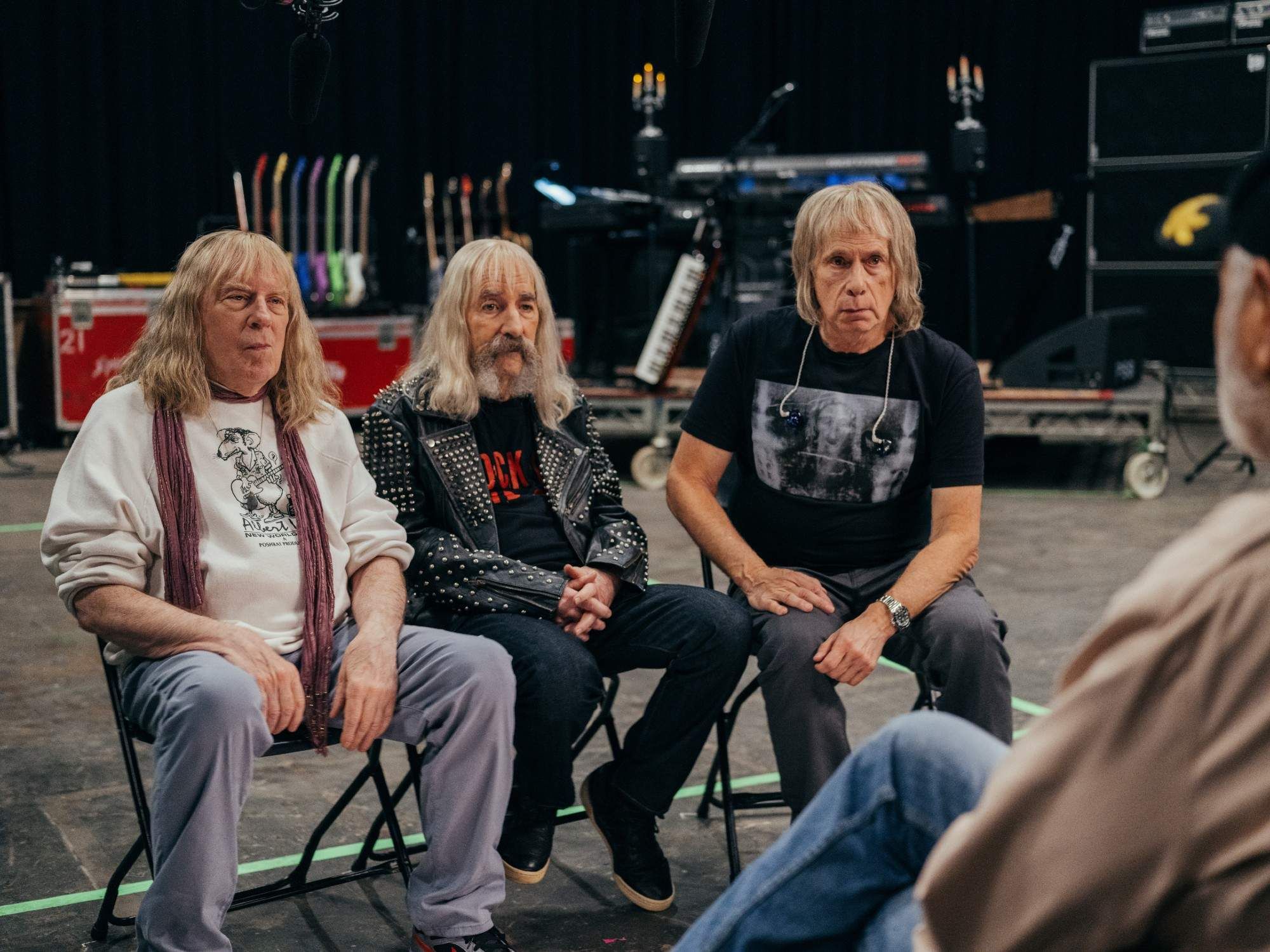 Michael McKean, Harry Shearer, and Christopher Guest in Spinal Tap II: The End Continues