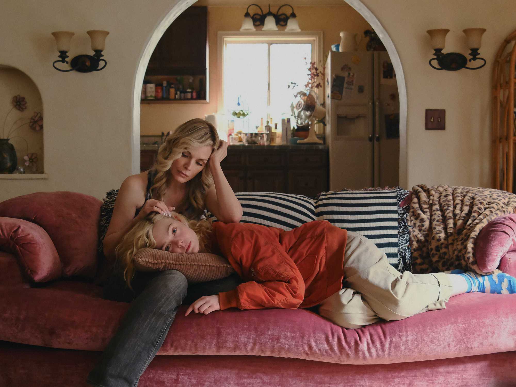 Michelle Pfeiffer and Elle Fanning in Margo’s Got Money Troubles