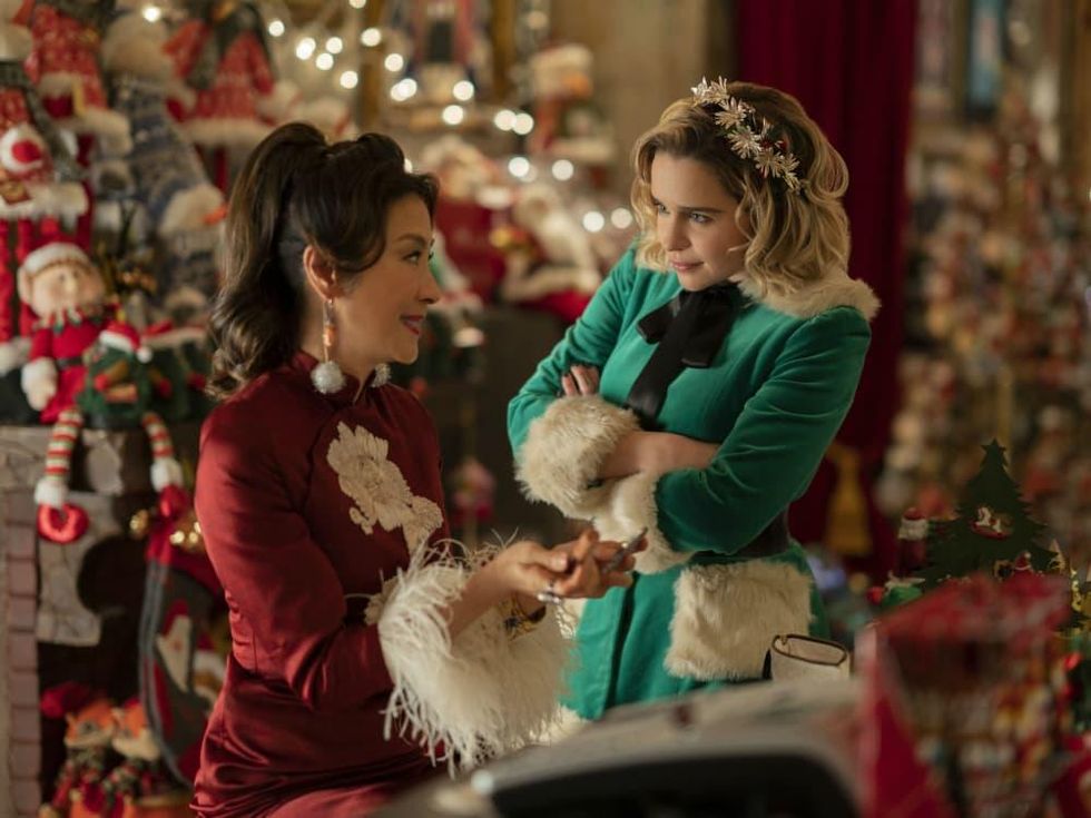Michelle Yeoh and Emilia Clarke in Last Christmas