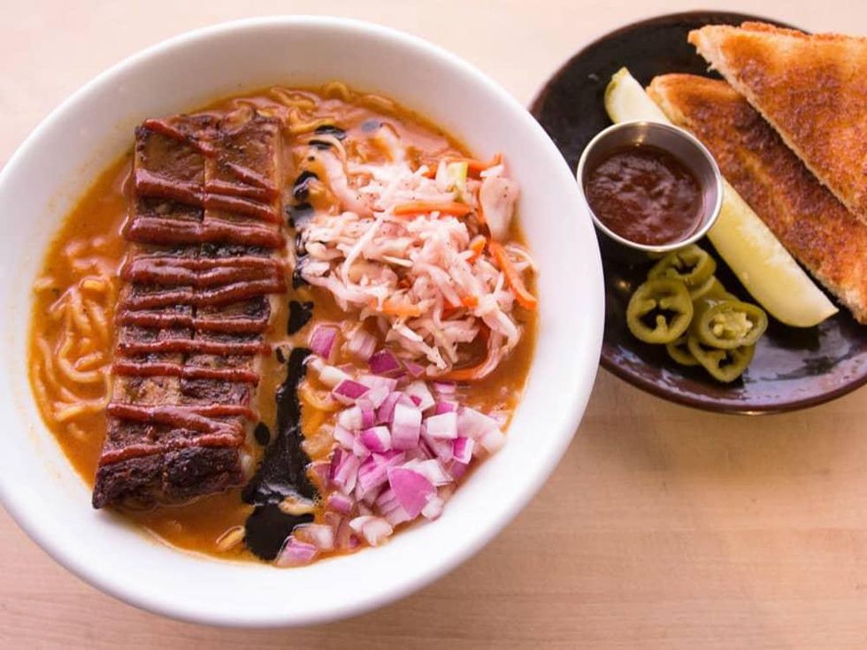 Michi Ramen Texas ribs noodle soup