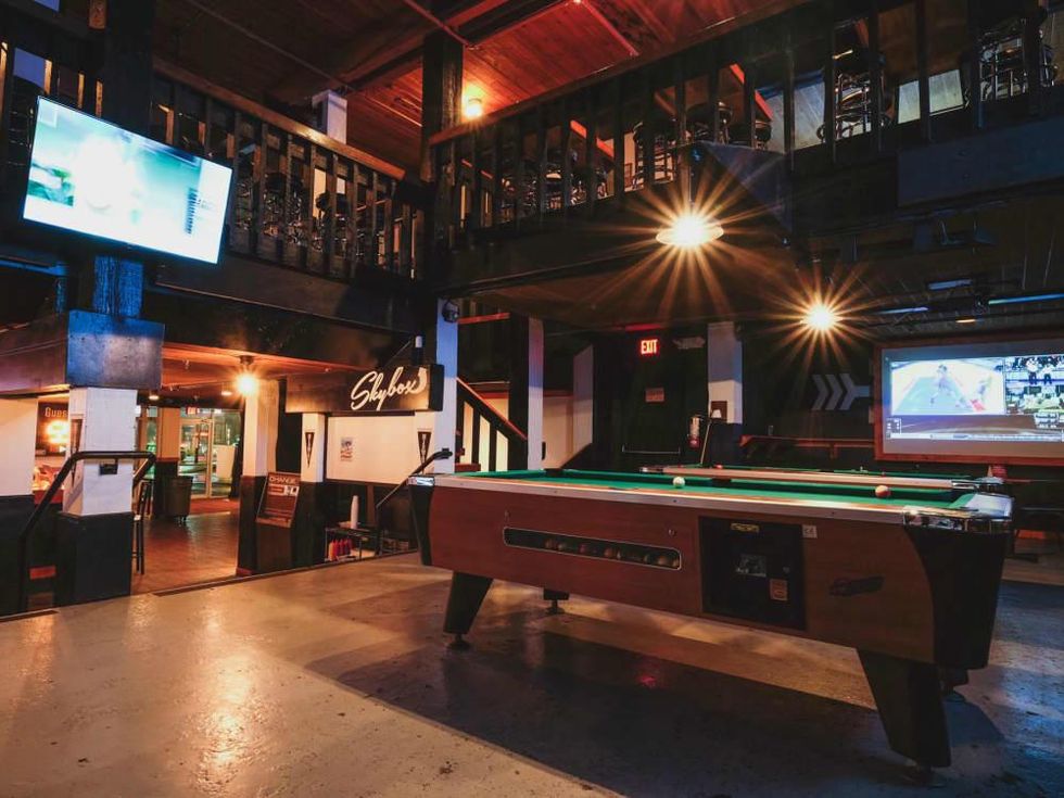 Midway Field House Austin sports bar East Riverside interior TV 2015