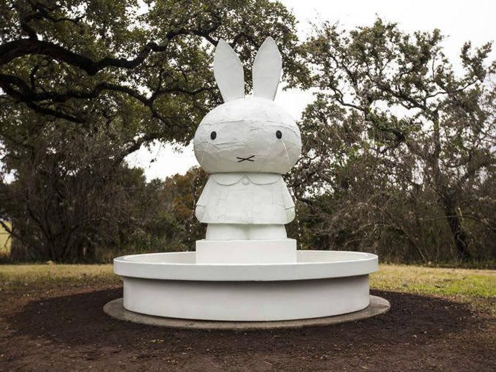 Miffy Foundtain_2008_Boombox Retrospective 1999\u20132015_Tom Sachs_The Contemporary Austin_2015