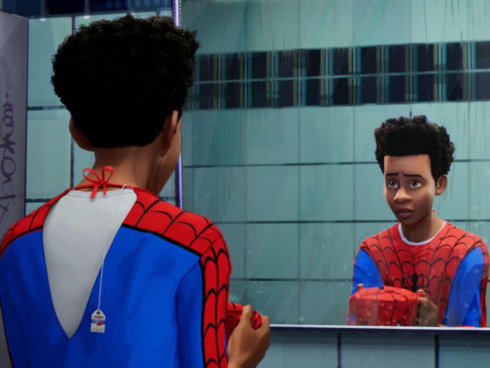 Miles Morales (Shameik Moore) in Spider-Man: Into the Spider-Verse