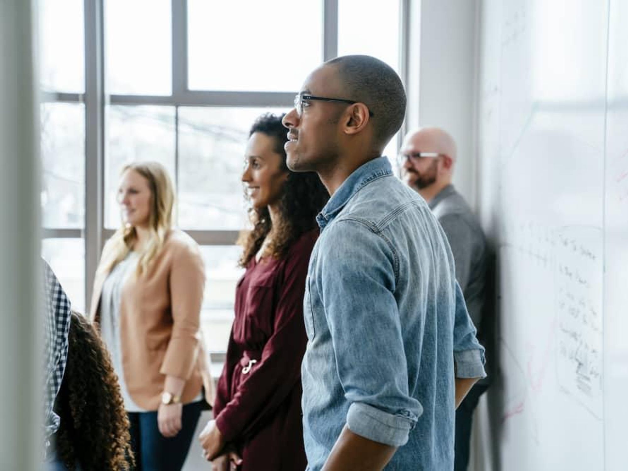 Millennials working in an office